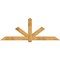 Ekena Millwork Kennewick Rough Sawn Timber Gable Bracket, Western Red Cedar, 96"W x 36"H x 2"D x 6"F, 9/12 Pitch GBW096X36X0206KEN00RWR - alternate 1